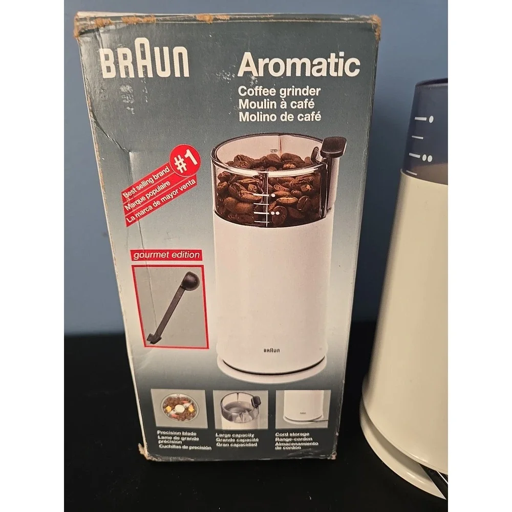 Vintage BRAUN Aromatic COFFEE SPICE Grinder‎ Gourmet Edition KSM4